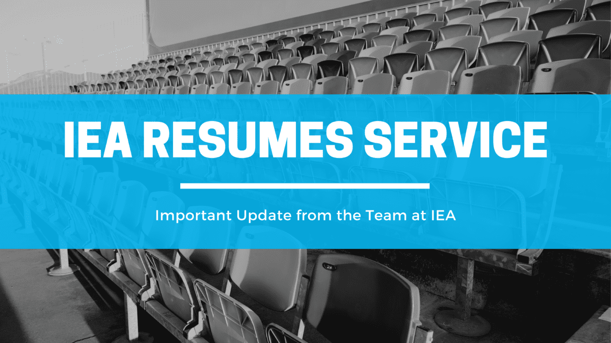 IEA Resumes Service