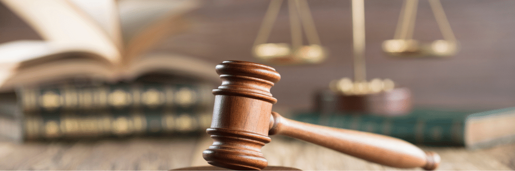 banner background of a gavel